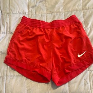Red Nike shorts. Never been worn.